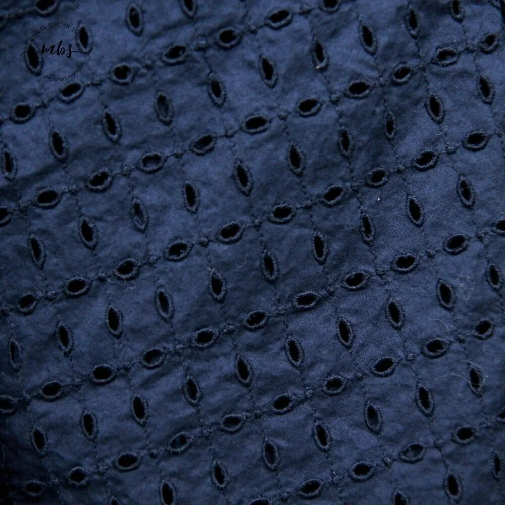 J. Crew Classic Fit Eyelet Button Down Cotton Shirt With Camisole Navy Women‎ 3X